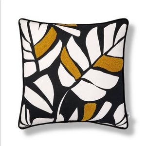 18"x18" Velvet Palm Decorative Square Pillow Yellow - Tabitha Brown for Target